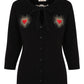 Banned - Black Mia True Love - Womens  - Cardigan Jumper