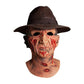 Freddy Krueger Mask - Deluxe Mask with Hat | Halloween Horror Mask
