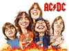 Sebastian Cast – BON SCOTT – AC/DC-Musikerkarikatur – Kunstdruck