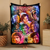 Horror Movie Blanket - Slaughtered Lamb American Werewolf  - Luxury Twin / Double Velveteen Fleece Blanket