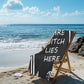 Gothic Beach Towel - A Witch Lies Here - Polycotton Gothic Towel