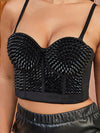 Soutien-gorge à clous noirs