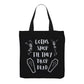 Gothic Tote Bag - Shop Til You Drop - Gothic Shopping Bag | Beach bag | Tote Bag