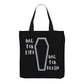 Gothic Tote Bag - Shop Til You Drop - Gothic Shopping Bag | Beach bag | Tote Bag