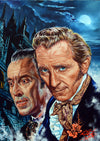 Rick Melton - Dracula and Van Helsing - Classic Horror Art Print