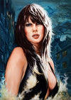 Rick Melton - Judy Matheson - Reines du hurlement - Tirage d'art