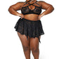 Forest Ink Gothic Clothing -  Lenore Lingerie Gothic Garter Skirt
