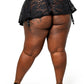 Forest Ink Gothic Clothing -  Lenore Lingerie Gothic Garter Skirt