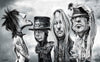 Sebastian Cast - MOTLEY CREW -  Musician Caricature - Art Print