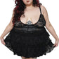 Forest Ink Gothic Clothing - Lenore Babydoll Gothic Lingerie Dress