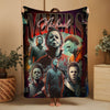 Horror Movie Blanket - Michael Myers Blanket - Luxury Twin / Double Fleece Blanket