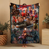 Horror Movie Blanket - Return of the Living Dead Blanket - Luxury Twin / Double Velveteen Fleece Blanket