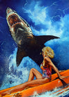 Rick Melton - Shark Season - Shark Poster | Trash Horror Art Print