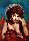 Rick Melton - Sophia Loren - Gravure d'art Scream Queens