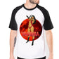 Blood Moon Vampirella - Classic Vampire Comic Strip - Baseball T-Shirt