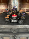 FIVE WITCH KITTENS T-LIGHT HOLDER - T-Light Holder Ornament