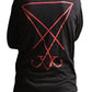 Darkside - BAPHOMET - Men's Long Sleeve Top - Blood Red Ltd Ed - Wild Star Hearts 
