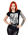 Front image of T Shirt on model