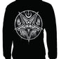Darkside - PENTAGRAM BAPHOMET - Men's Hooded Zip-Up Sweater - Black - Wild Star Hearts 