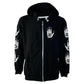 Darkside - PENTAGRAM BAPHOMET - Men's Hooded Zip-Up Sweater - Black - Wild Star Hearts 