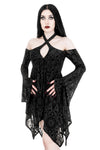 Restyle - Armaros - Gothic Burnout Velour Midi Dress