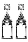 Restyle - Cathedralis Earrings - Silver Dropper Earrings