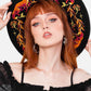Restyle - Embers - Wide Brim Witchy Hat