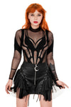 Restyle - Livia - Womens Waxed Mini Skirt