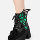 Restyle - Nocturne - Buckle Winged Platform Goth Boots