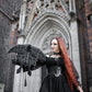 Restyle - Obsidian Moth - Grey Suede Whimsical | Gothic Backpack