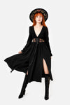 Restyle - Poisoned Petals - Cottagecore Gothic Midi Dress