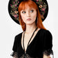 Restyle - Wildflower - Wide Brim Witchy Hat