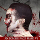 FACE SKINZ - 3D effect Zombie - Face Mask - Wild Star Hearts 