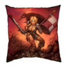 Wild Star - NO GUT'S NO GLORY - Square Cushion Cover 23" x 23" - Wild Star Hearts 